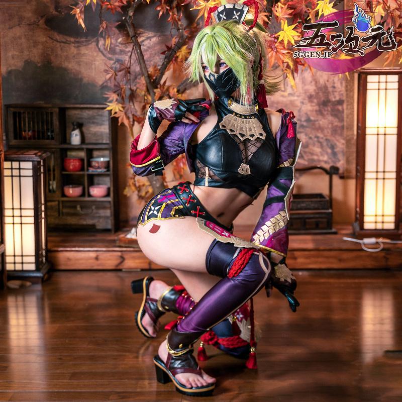 江南猫次　原神　コスプレ　久岐忍　くきしのぶ 　衣装　コスプレ　※ウイッグ　靴　追加可 ご理解した上でご購入をお願い致します