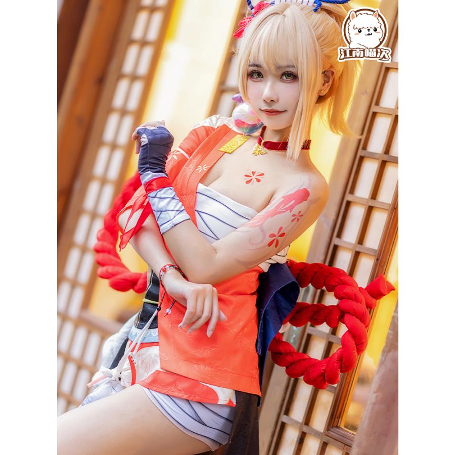 江南猫次 原神 コスプレ 宵宮 ヨイミヤ 衣装 ※ウィッグ 靴 追加 江南猫次 原神 コスプレ 宵宮 ヨイミヤ 衣装 ※ウィッグ 靴 追加