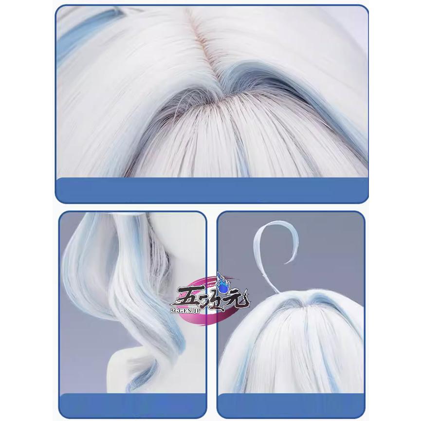 原神 フリーナ ウィッグ 猫屋小舗 原神 コスプレ フリーナ 水神 ウィッグ 短髪＋メッシュVer