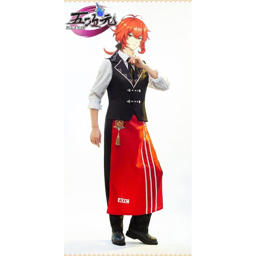 猫と三丁目 原神 コスプレ ディルック KFC ver 衣装 ※ウィッグ 猫と三丁目 原神 コスプレ ディルック KFC ver 衣装 ※ウィッグ