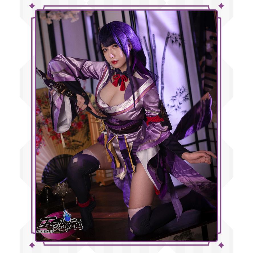 猫と三丁目　原神　コスプレ　雷電将軍　衣装　※ウィッグ　靴　武器　追加可　 |  | 02