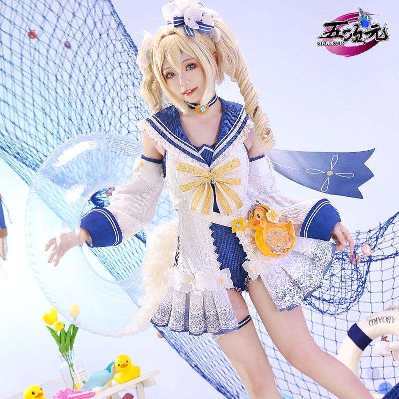 三分妄想 原神 コスプレ バーバラ 水着 新スキン 新衣装 三分妄想 原神 コスプレ バーバラ 水着 新スキン 新衣装