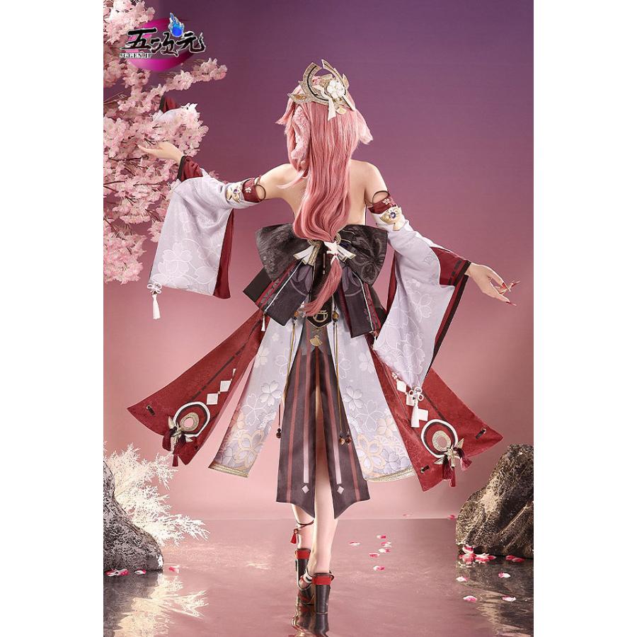 三分妄想 原神 コスプレ 八重神子 やえみこ 衣装 リニューアル 三分妄想 原神 コスプレ 八重神子 やえみこ 衣装 リニューアル
