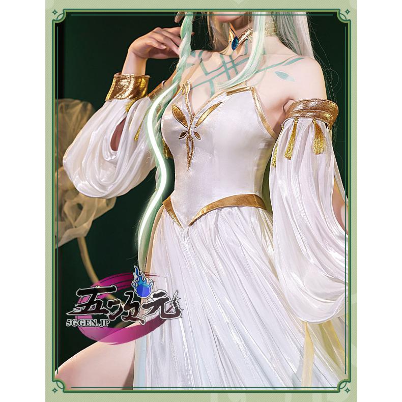 三分妄想　原神　マハールッカデヴァー タ ウィッグ/タトゥーシール付き 三分妄想 原神 コスプレ マハ一ルッカデヴァ一タ 草神 コスプレ