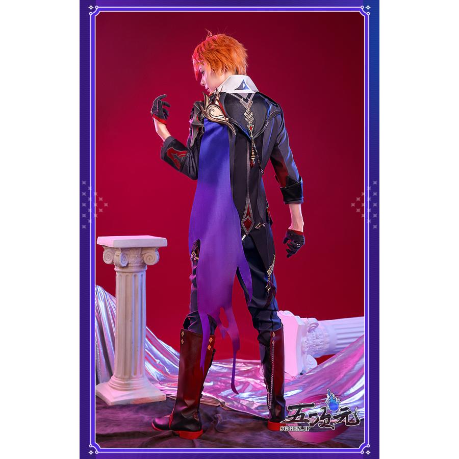 三分妄想 原神 コスプレ タルタリヤ 邪眼 衣装セット ※ウィッグ 三分妄想 原神 コスプレ タルタリヤ 邪眼 衣装セット ※ウィッグ