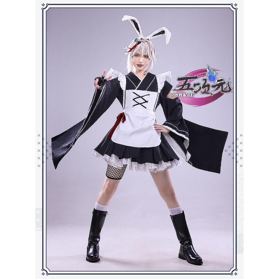 三分妄想 原神 コスプレ 楓原万葉 メイド服 衣装 ※ウィッグ 追加 三分妄想 原神 コスプレ 楓原万葉 メイド服 衣装 ※ウィッグ 追加