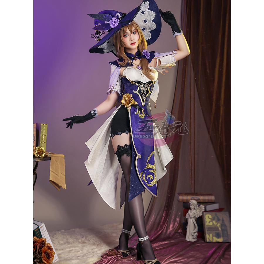 三分妄想 原神 コスプレ リサ 衣装 ※ウイッグ 靴 追加可 : 五 三分妄想 原神 コスプレ リサ 衣装 ※ウイッグ 靴 追加可 : 五