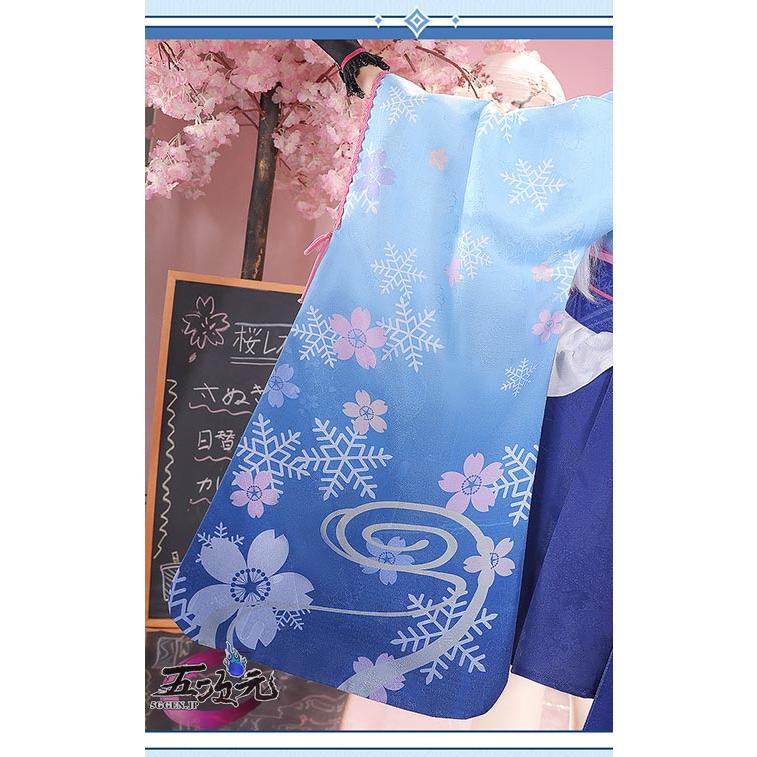 三分妄想 原神 コスプレ 神里綾華 和風メイド 同人衣装 三分妄想 原神 コスプレ 神里綾華 和風メイド 同人衣装