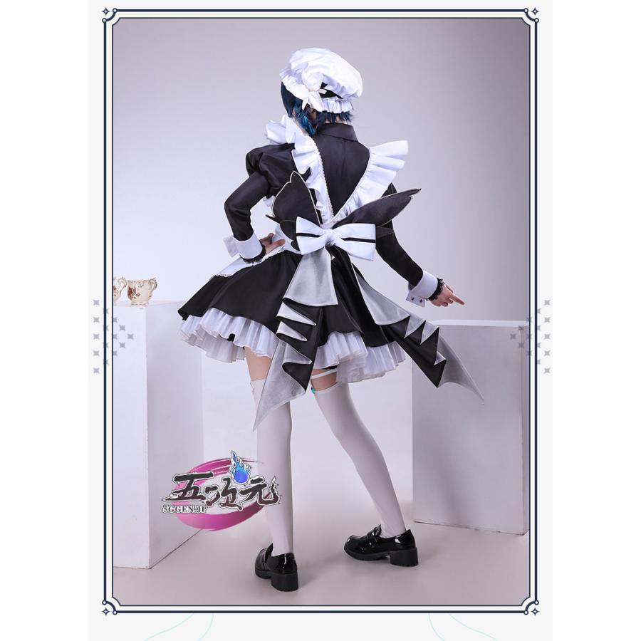 三分妄想 原神 コスプレ ウェンティ メイド服 衣装 ※ウィッグ 追加可