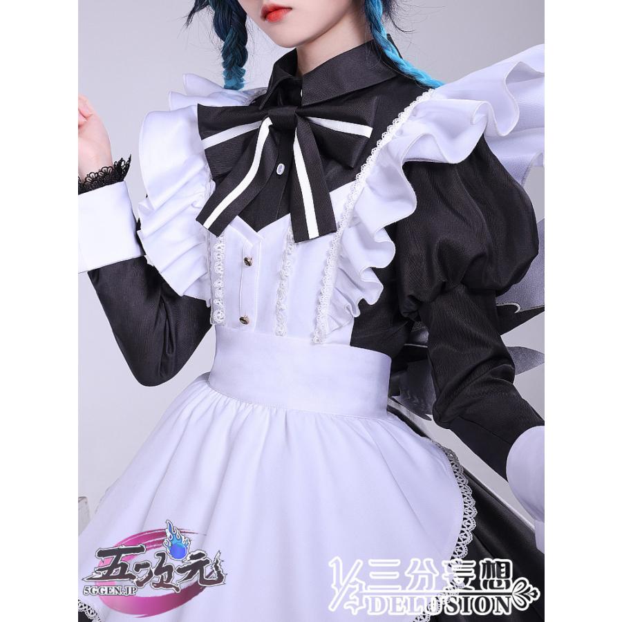 三分妄想 原神 コスプレ ウェンティ メイド服 衣装 ※ウィッグ 追加可