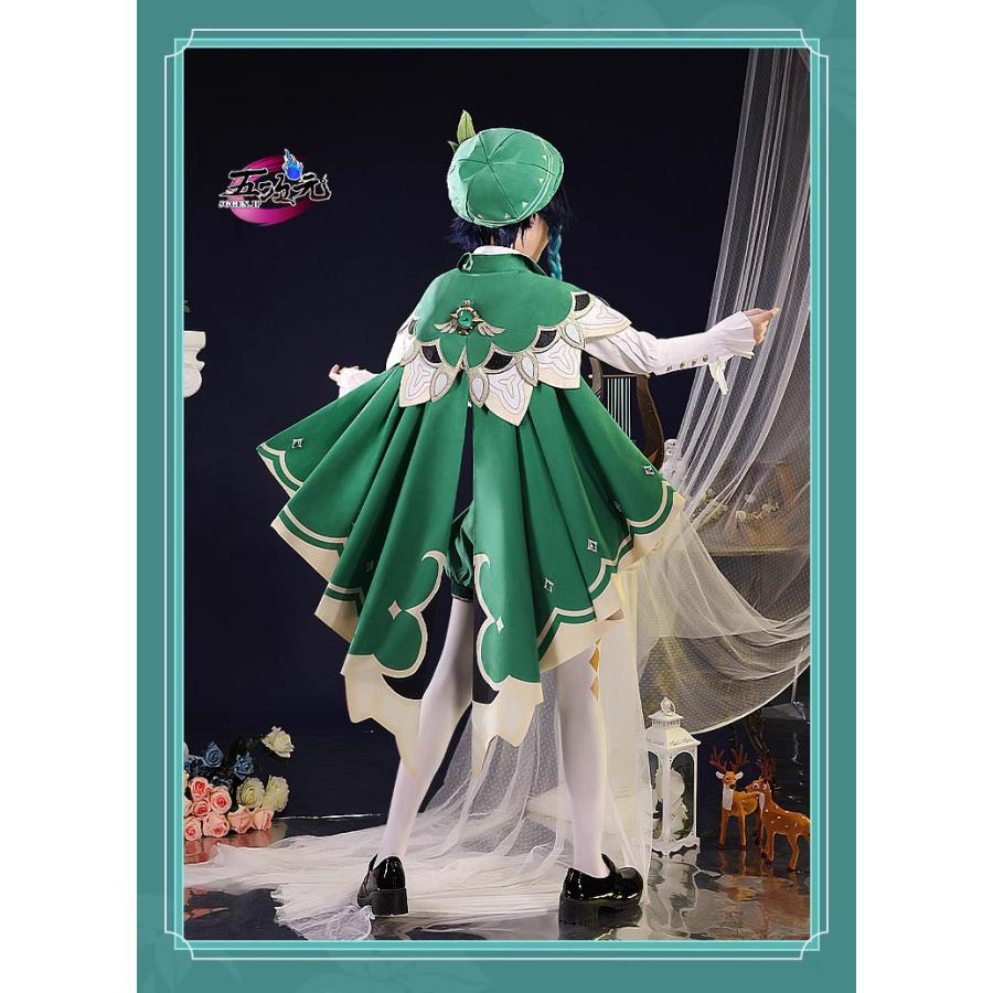 三分妄想 原神 コスプレ ウェンティ 衣装 リニューアルVer 三分妄想 原神 コスプレ ウェンティ 衣装 リニューアルVer