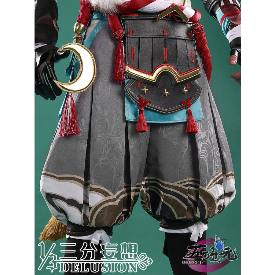 新入荷新入荷三分妄想 原神 コスプレ 五郎 ゴロー 衣装 ※ウィッグ 靴