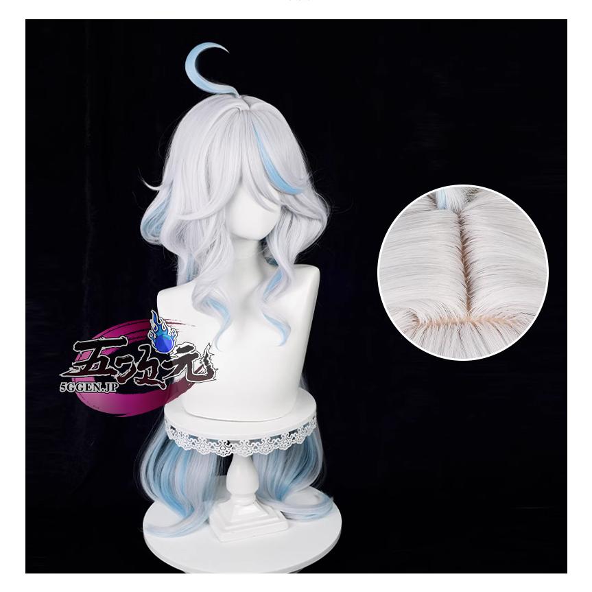 五次元 原神 コスプレ フリーナ 水神フォカロルス ウィッグ : 五