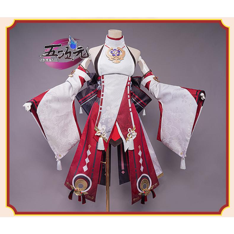 Uwowo 原神 コスプレ 八重神子 やえみこ 衣装 ※ウィッグ 靴 武器 Uwowo 原神 コスプレ 八重神子 やえみこ 衣装 ※ウィッグ 靴 武器