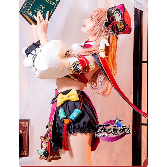 Uwowo 原神 コスプレ 煙緋 エンヒ 衣装 ※ウィッグ 靴 カバン 追加可