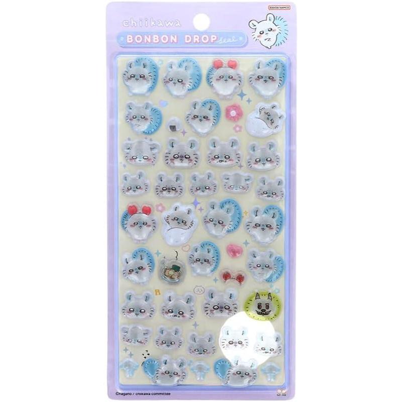サンスター文具 ちいかわ グッズ ボンボンドロップシール モモンガ