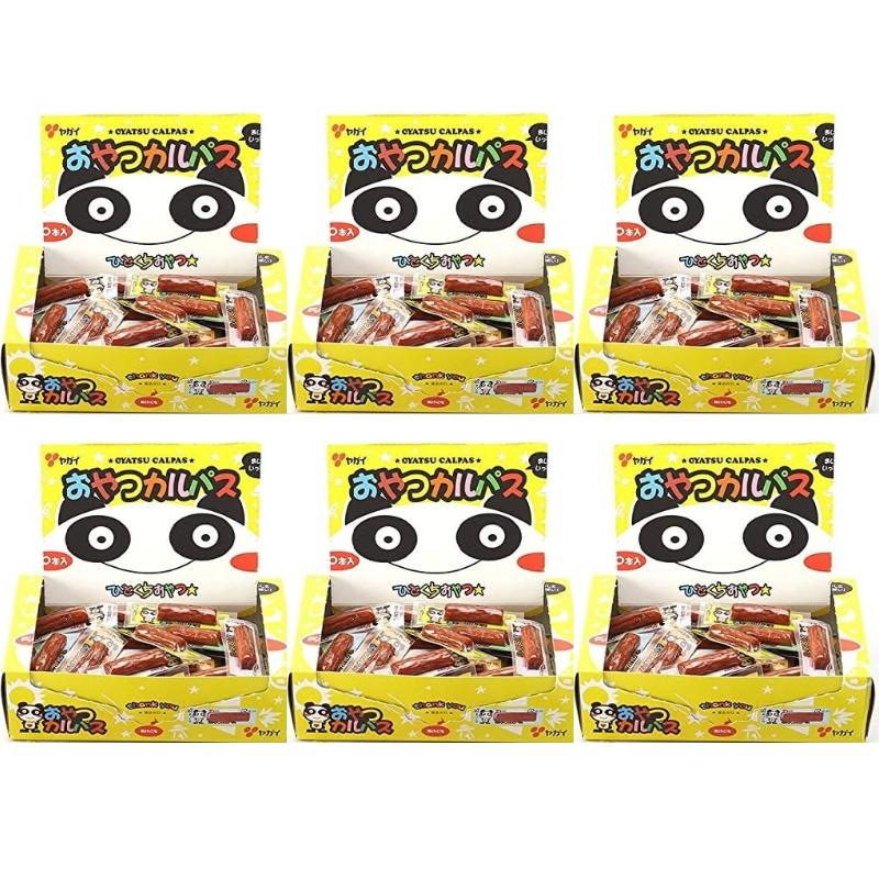 【6箱セット】ヤガイ おやつカルパス 50本入り/箱 かるぱす サラミ おやつ おつまみ 珍味 お菓子 駄菓子 個包装 子供 大人 人気  家飲み ホームパーティー の商品画像