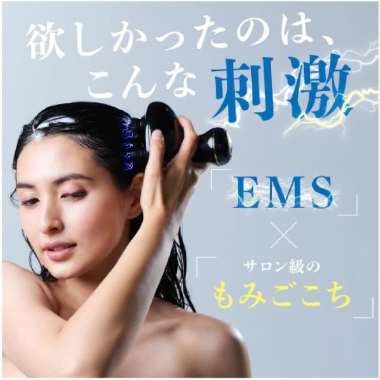 WAVEWAVE スカルプヘッドスパ ブラック EMS 頭皮マッサージ ヘッド