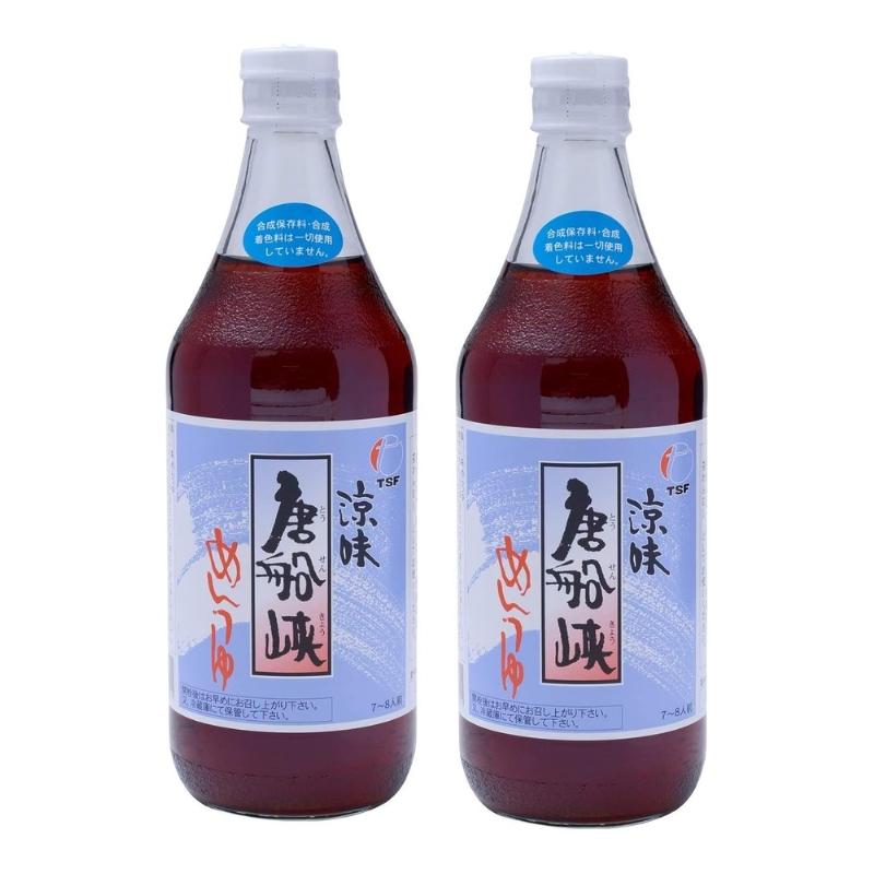 【2個セット】唐船峡食品 涼味唐船峡めんつゆ 500ml 和風つゆ 麺つゆ だし 食品 さば 昆布 こんぶ 椎茸 カツオ 調味料 鰹だし 煮物 天つゆ 送料無料（Yahoo!・みんなの生活SHOP）