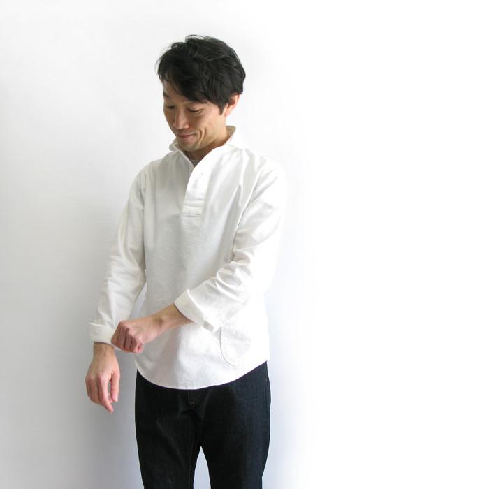 LOLO（ロロ） 定番プルオーバーシャツ（ホワイト） : 5minutes