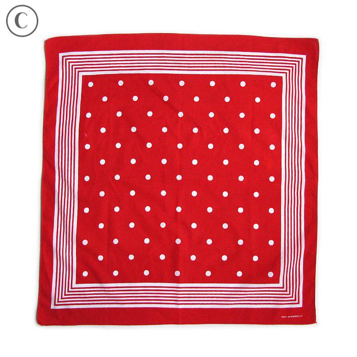 【Euro VINTAGE】ユーロ バンダナ ドット柄 Vintage Collection（ヴィンテージ コレクション） EURO BANDANA
