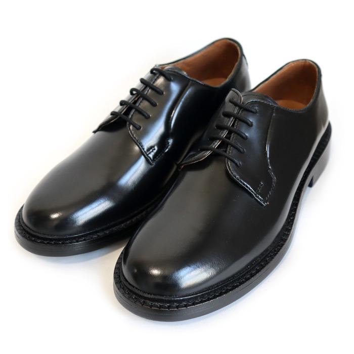 WALLSALL ウォールソール プレーントゥシューズ ブラック 激安通販新作