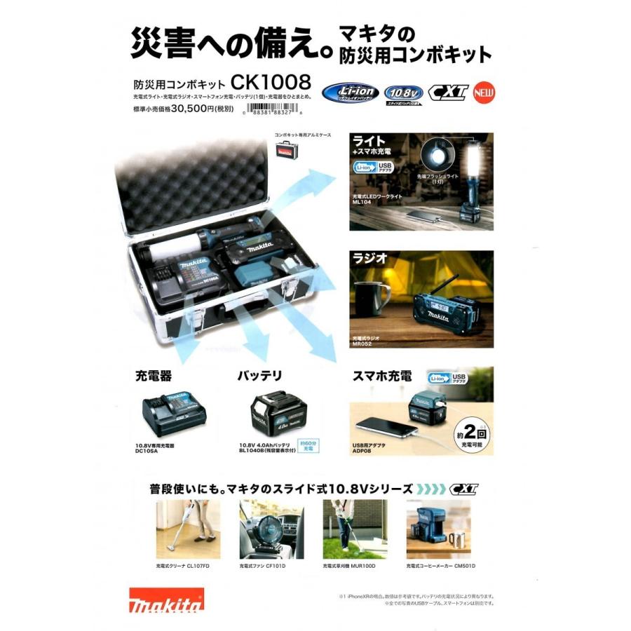 マキタ（makita） CK1008 防災用コンボキット : ファイブスター