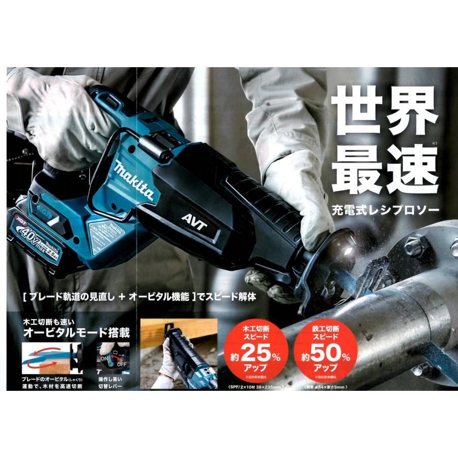 マキタ（makita） 充電式レシプロソー 40V 2.5Ah JR002GRDX