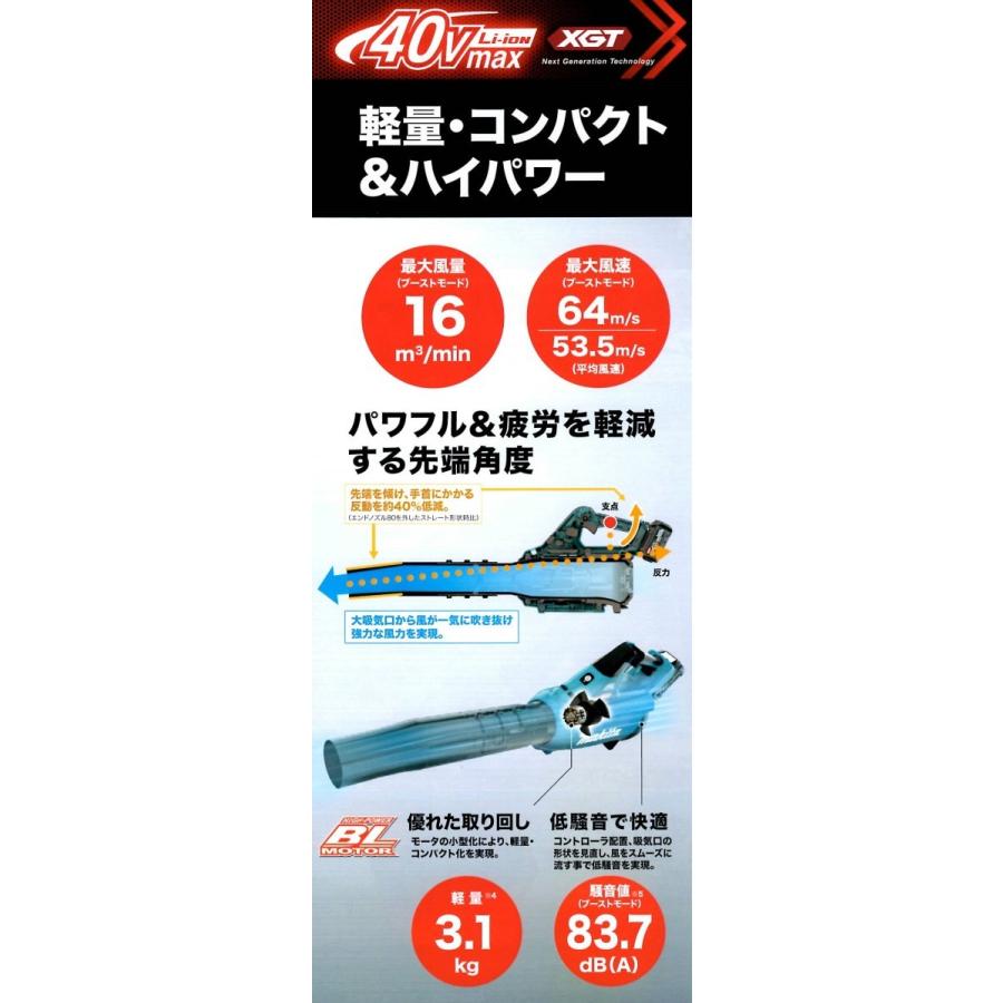 マキタ MUB001GZ マキタ(makita)40V 充電式ブロワ <本体のみ マキタ MUB001GZ マキタ(makita)40V 充電式ブロワ <本体のみ