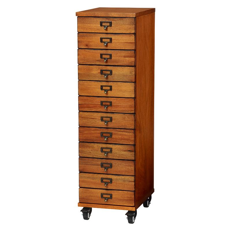 喜ばれる誕生日プレゼント 書類チェスト 整理棚 引出し 書類チェスト チェスト 幅29 奥行37 高さ101cm カルマシリーズ キャスター付 木製 おしゃれ 整理棚 引出し キャビネット テレビ台 キャビネット