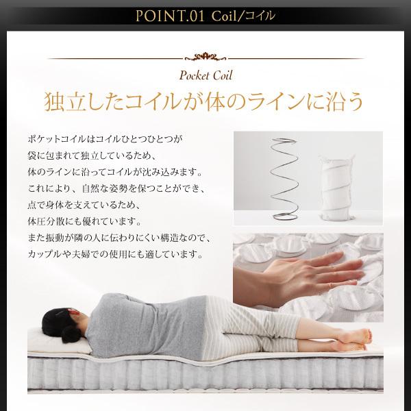 マットレス クイーン プレミアムポケットコイル 日本人技術者設計 超快眠 抗菌 防臭 防ダニ 2層コイル ホテル 硬さ