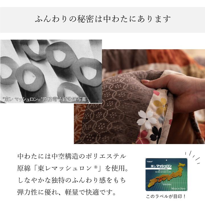 セール新作 こたつ布団セット205×285 掛け敷きセット 日本製 ふっくら 裏地フランネル 暖か おしゃれ 和室 洋室 桜 和モダン かわいい