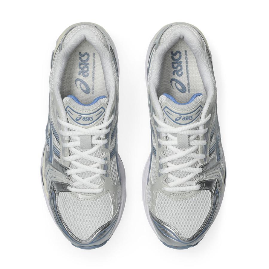 ポイント10% アシックス ゲルカヤノ14 ホワイト/ライトネイビー メンズ 人気 スニーカー ASICS GEL-KAYANO 14 White/Light Navy 1203A537-115-WLの画像