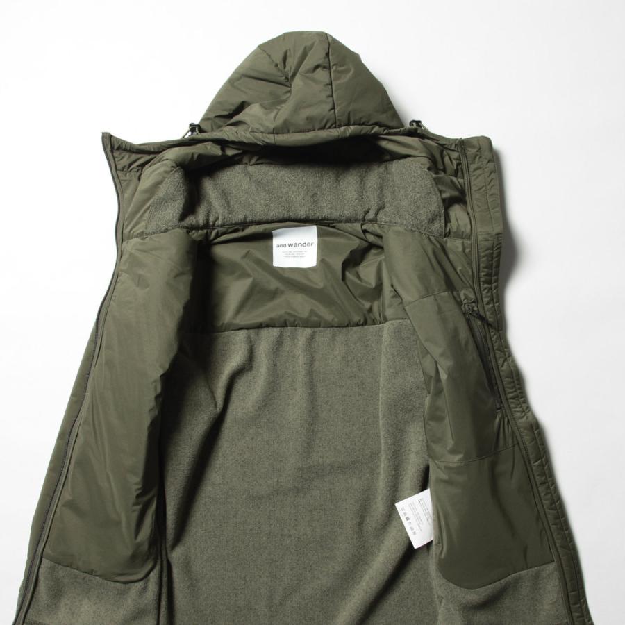 and wander（アンドワンダー） ポイント10% トップフリースジャケット