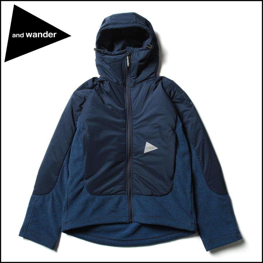 and wander（アンドワンダー） ポイント10% トップフリースジャケット