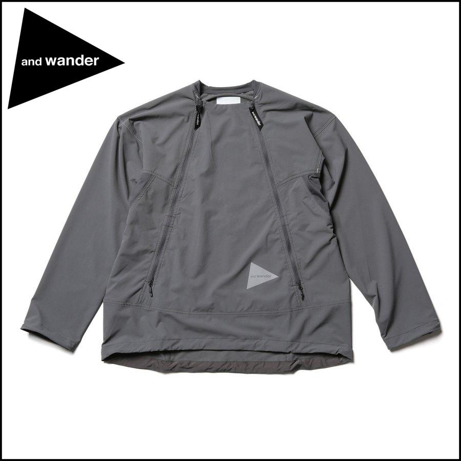 and wander 【20%OFF】アンドワンダー トレックプルオーバー 