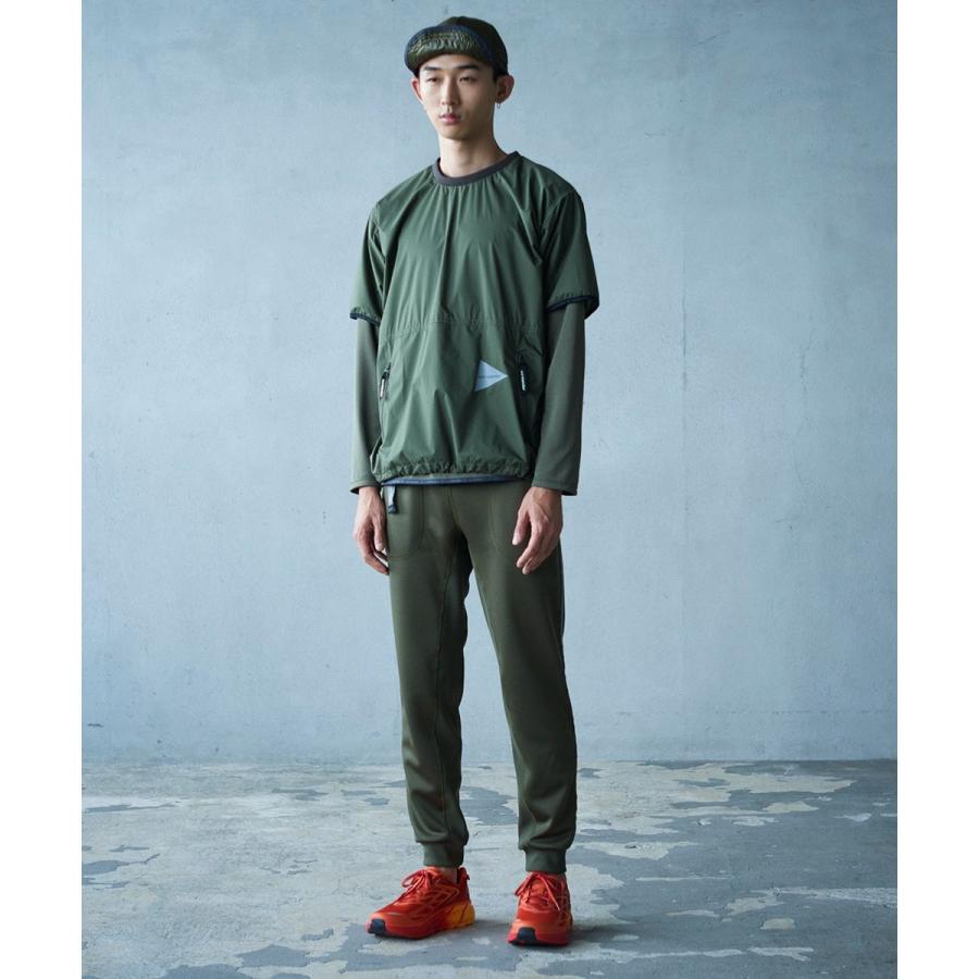 and wander ポイント10% アンドワンダー パーテックスウィンドティー 