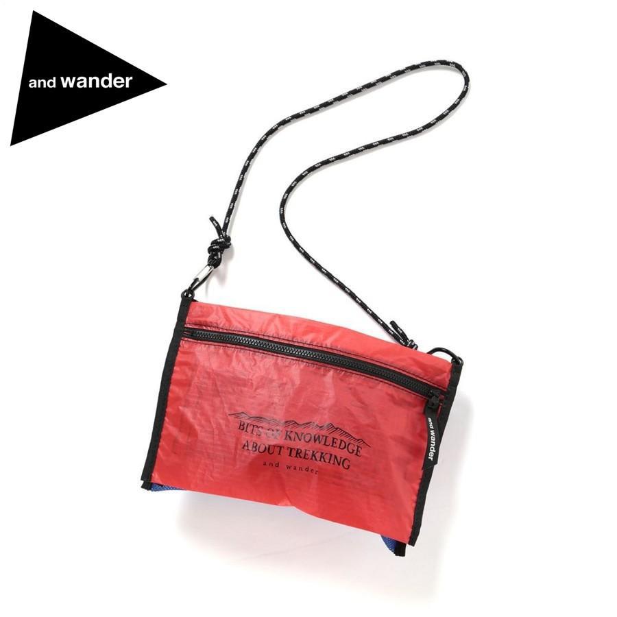 and wander（アンドワンダー） 【50%OFF】アンドワンダー ツインポーチ