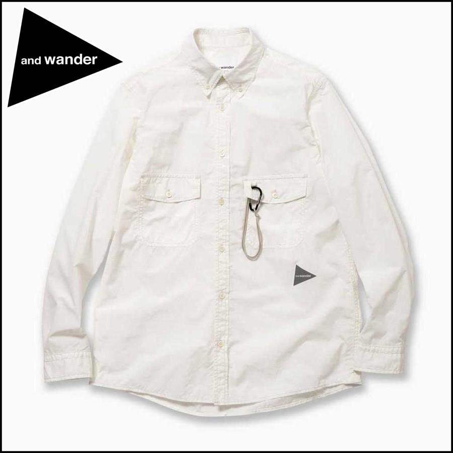 ポイント10% アンドワンダー コーデュラタイプライターシャツ shirt