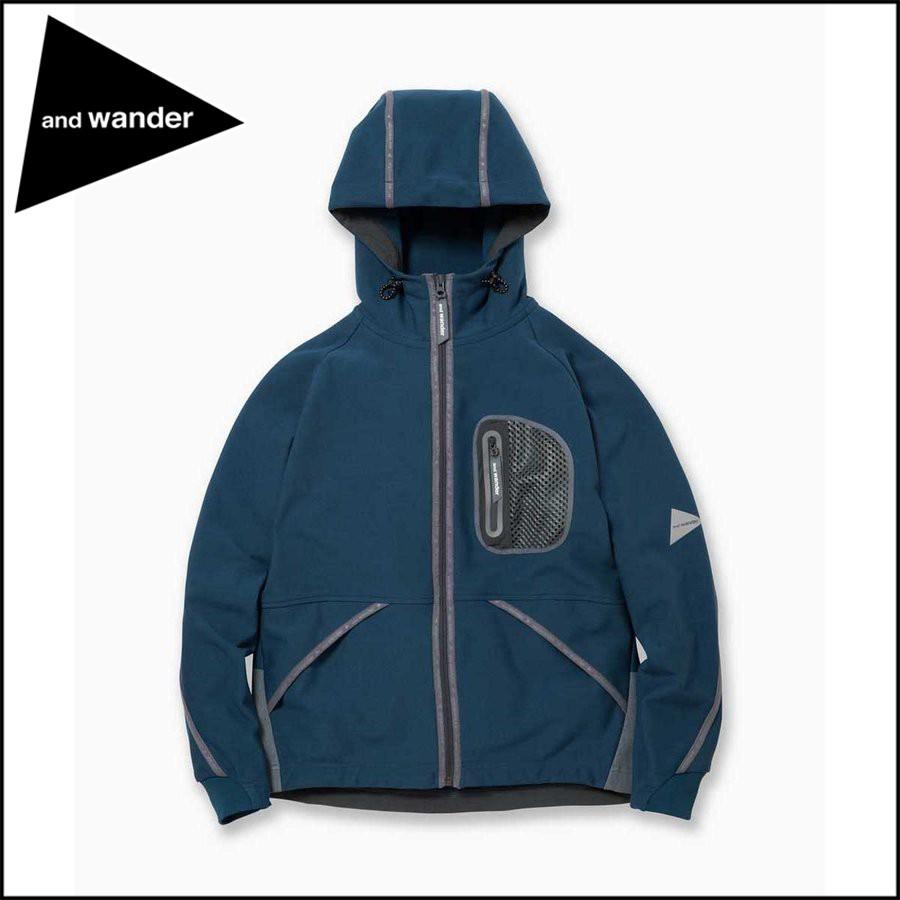 and wander（アンドワンダー） ポイント10% ライトフリースフーディー