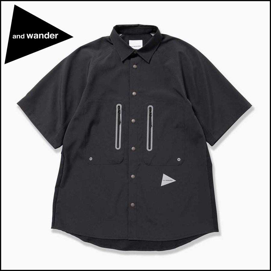 ポイント10% アンドワンダー テックショートスリーブシャツ リフレクター and wander tech short sleeve shirt  Black AW91-FT789-BK : aw91-ft789-bk : 5TH - 通販 - Yahoo!ショッピング