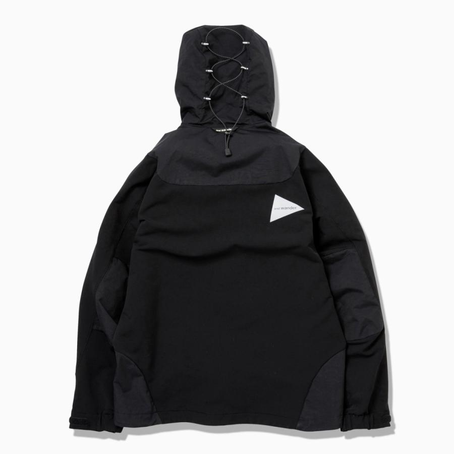 and wander ポイント10% アンドワンダー ストレッチシェルジャケット 