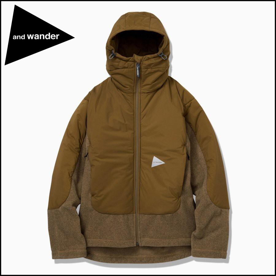 and wander（アンドワンダー） ポイント10% トップフリースジャケット