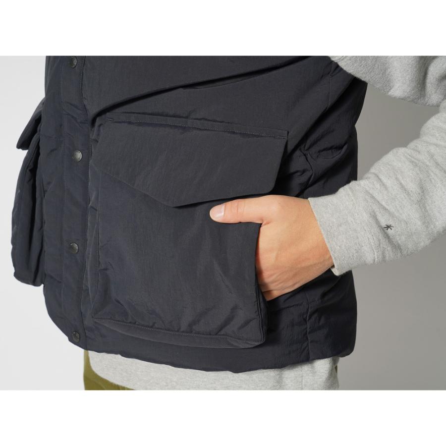 15%OFF スノーピーク リサイクルダウンベスト 撥水 黒 メンズ