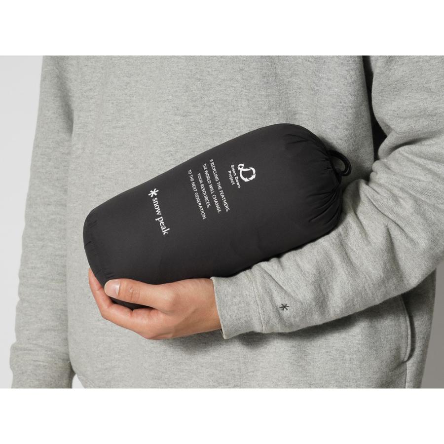 15%OFF スノーピーク リサイクルダウンベスト 撥水 黒 メンズ
