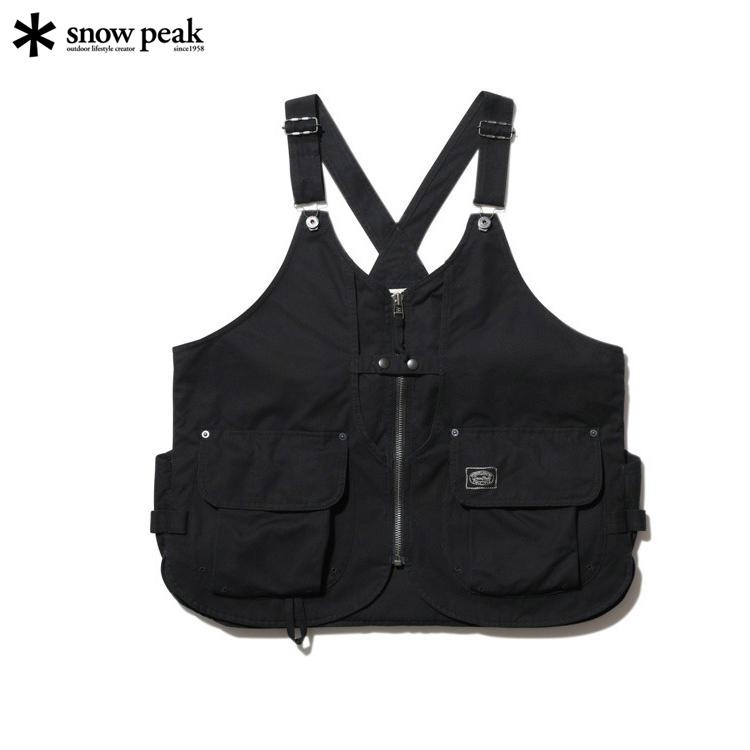 10%OFF スノーピークアパレル タキビキャンバスベスト フィールド