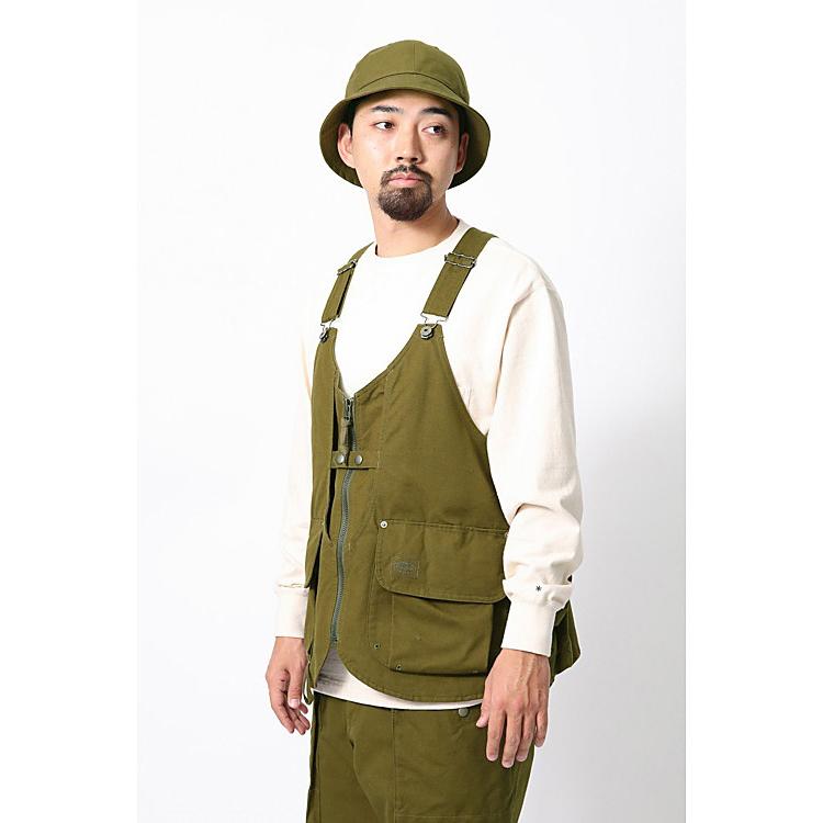 20%OFF  スノーピークアパレル タキビキャンバスベスト フィールドベスト 多機能 snow peak apparel TAKIBI Canvas Vest Olive JK22AU107-OL｜5th-store｜02