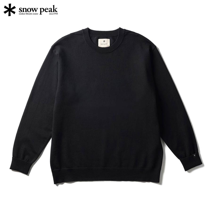 ポイント10% スノーピーク ウォッシャブルウールクルーネックニット