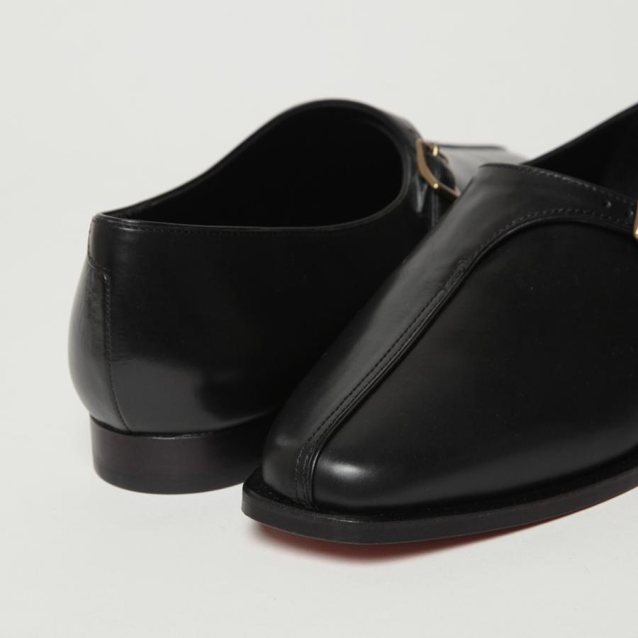 Hender Scheme エンダースキーマ bijou レザースリッポン 黒 Hender Scheme（エンダースキーマ） ビジュー ストラップ Hender