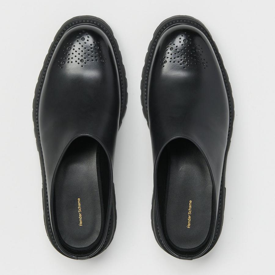靴 hender scheme  command mules / 24cm Hender Scheme / commando mule / black×white | pain